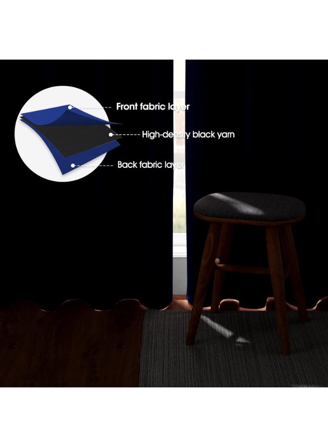 KYD 1 Panel Blackout Curtains,Darkening Curtains Decorative Blackout Curtains, Thermal Insulated Room Darkening Curtains for Bedroom Living Room - Image 4