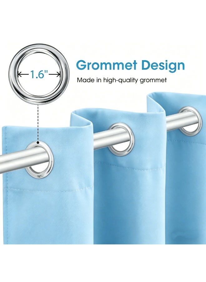 KYD 1 Panel Blackout Curtains,Darkening Curtains Decorative Blackout Curtains, Thermal Insulated Room Darkening Curtains for Bedroom Living Room - Image 3