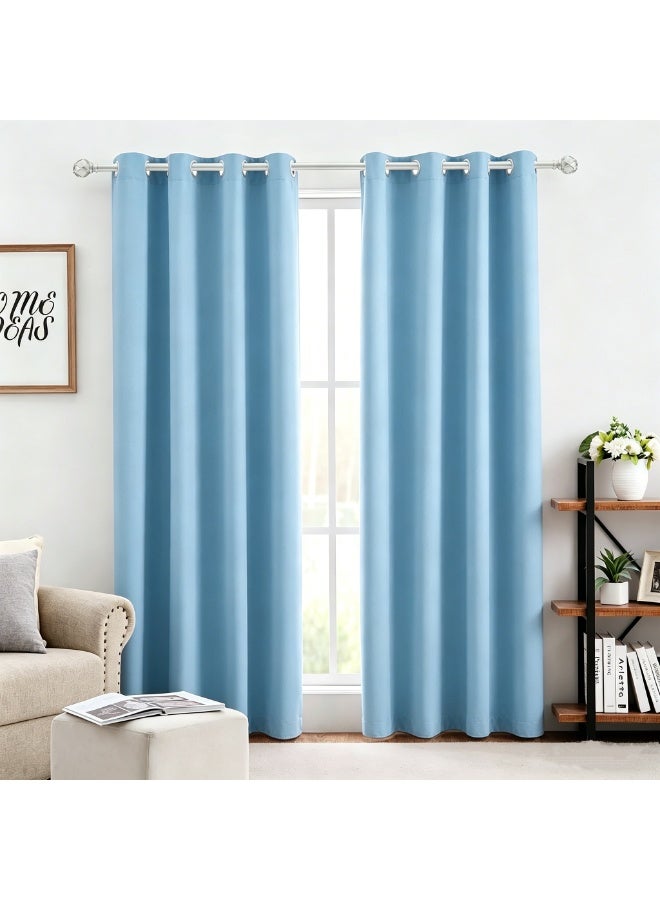 KYD 1 Panel Blackout Curtains,Darkening Curtains Decorative Blackout Curtains, Thermal Insulated Room Darkening Curtains for Bedroom Living Room - Image 1