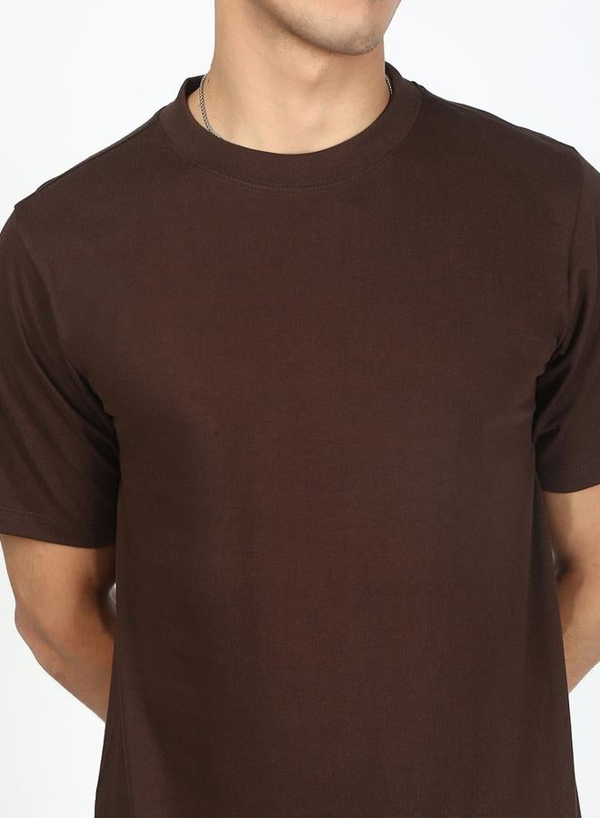 تايك تو تيشيرت رجالي بني سادة بقصة عادية من بيني كلييد - Image 4
