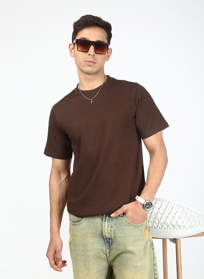 تايك تو تيشيرت رجالي بني سادة بقصة عادية من بيني كلييد - Image 1
