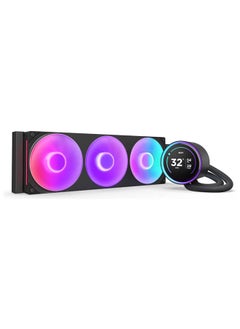 NZXT Kraken Elite 360 RGB (2024) AIO Liquid CPU Cooler, 360mm Radiator, 2.72" IPS 60Hz LCD Display, F360 RGB Core Fan, 75.12 CFM Airflow, 2400 RPM Fan Speed, Fluid Dynamic Bearing, Black | RL-KR36E-B2  - Image 1