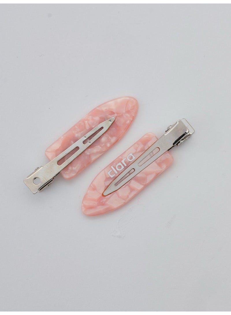 كلارا Clara Hair Clips Set (Pink) – Strong Hold Styling Clips for All Hair Types – Non-Slip Durable Design - Image 4
