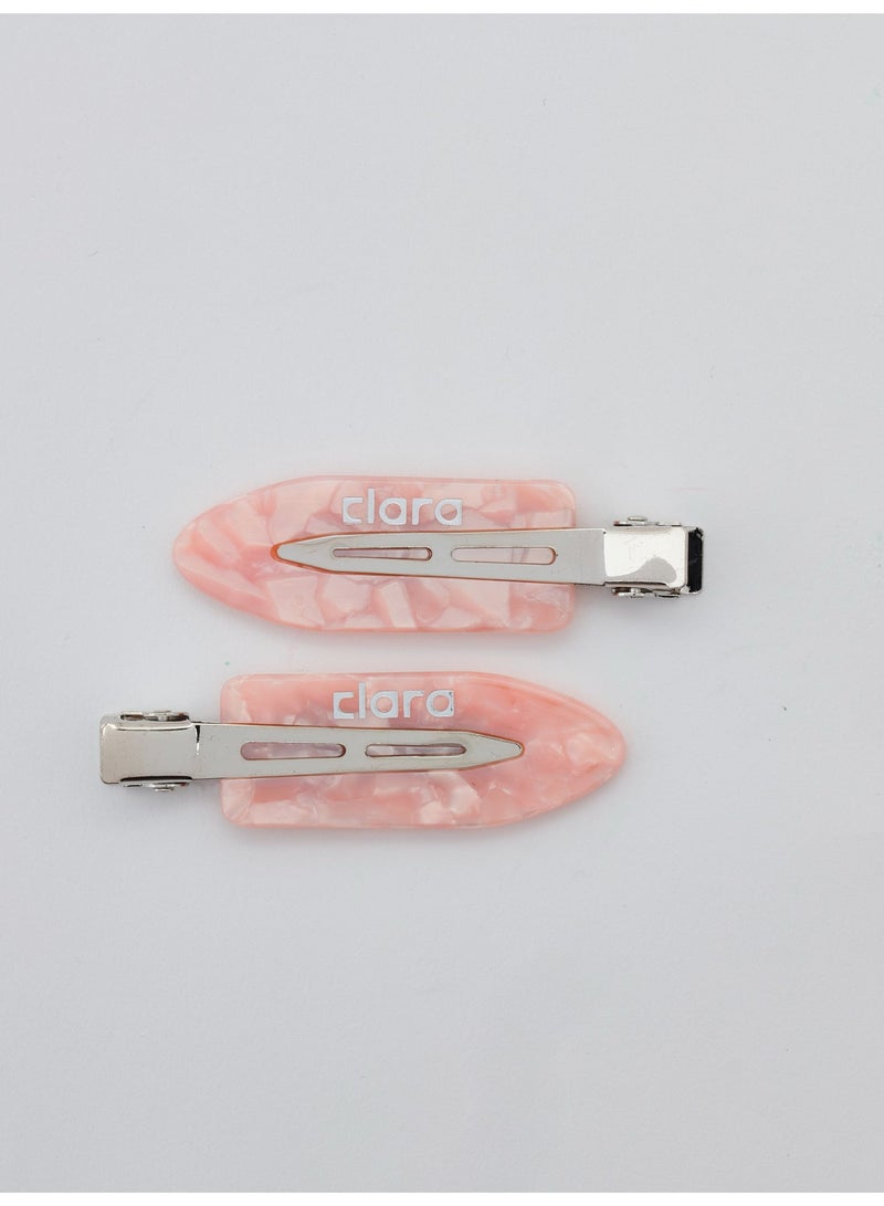 كلارا Clara Hair Clips Set (Pink) – Strong Hold Styling Clips for All Hair Types – Non-Slip Durable Design - Image 1