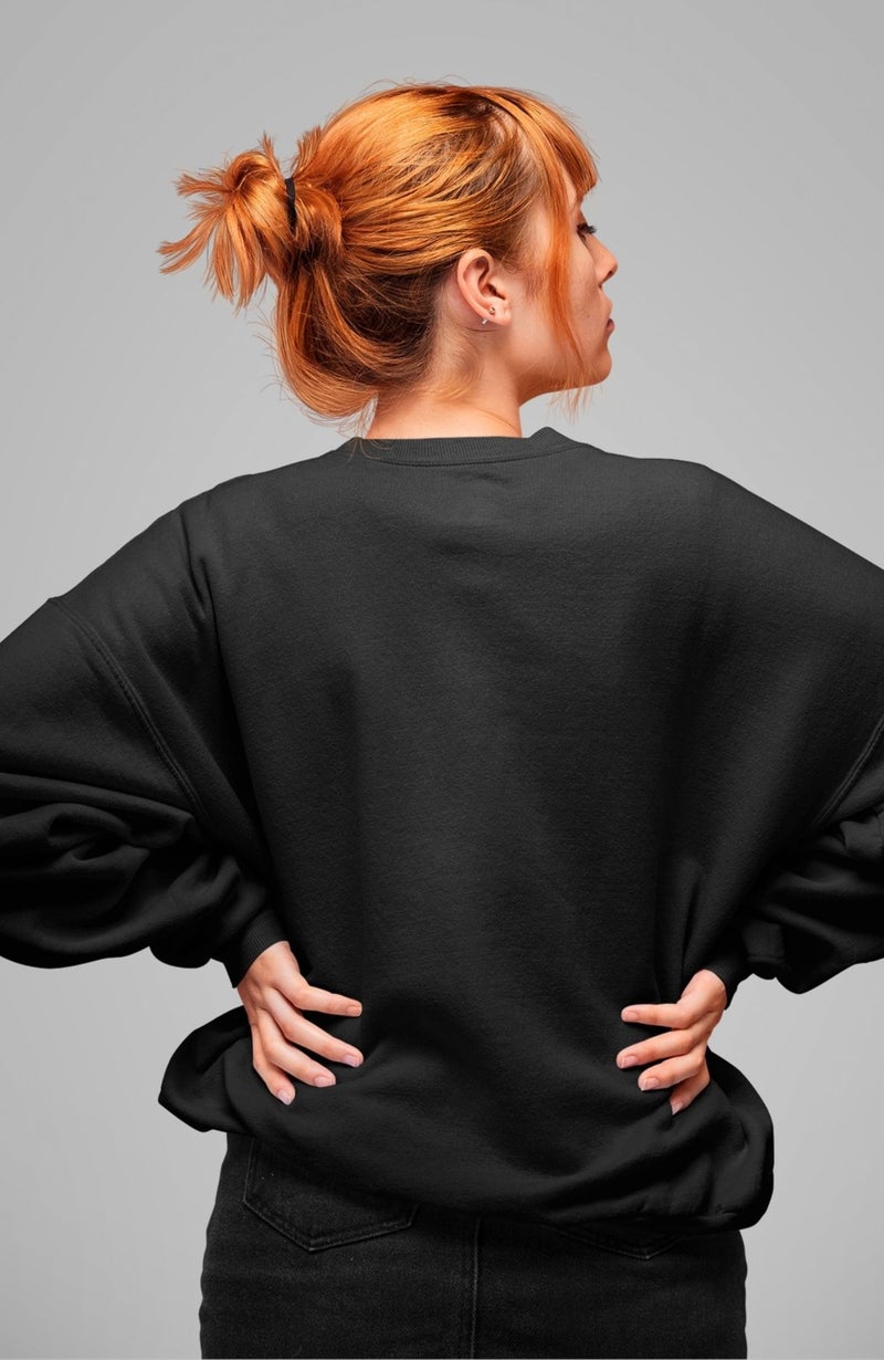 Fuddy Moda Hit Me Hard And Soft Printed Hoodless Sweatshirt, Oversize Billie Eilish Printed Sweat - Image 4