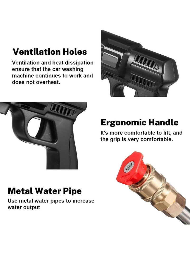 ELTRAZONE 48 V Wireless High Pressure Car Wash Water Gun Portable High Pressure Washer Washing Auto Spray Garden Tool - Image 4