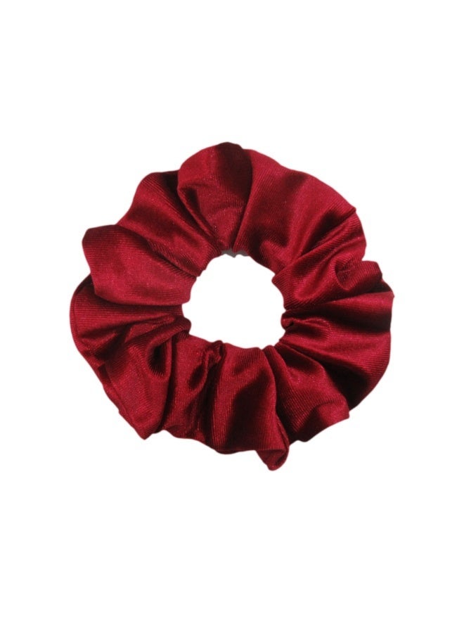 Luxury Velvet Scrunchies Set for Women & Girls - Soft Elastic Hair Ties, Black & Red, No Damage Hair Accessories - Image 3