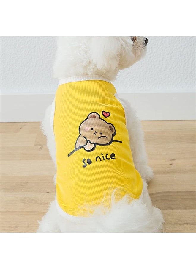 KoalaBear - Dog Shirts Dog Tank top Cute Pet Printed Clothes Soft Summer Puppy Clothes Novelty cat Tank Dog Outfits Vest Breathable Funny Dog Clothes for Pets Dogs Cats Puppy - Image 1