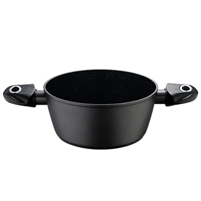 Orion Forged Aluminium Casserole With Lid 30cm, Induction bottom, Marble+ Non-Stick Coating, Grey colour, BG35853GY - Image 4