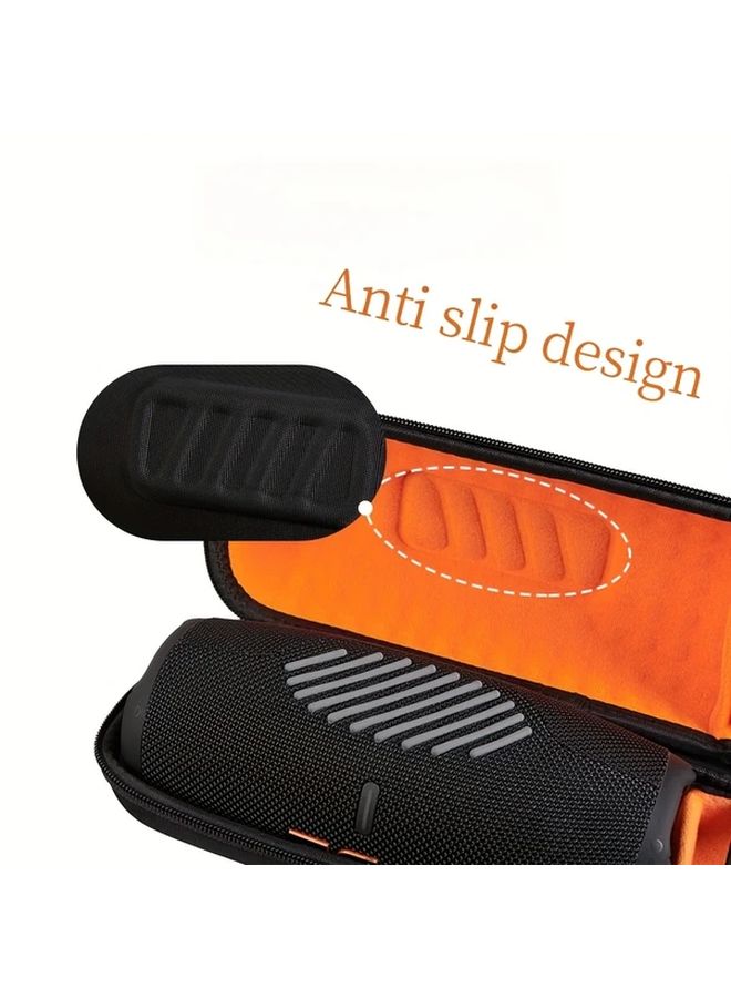 Black Hard EVA Carrying Case with Strap for JBL Charge 4 5 Speaker and Charger - Image 2