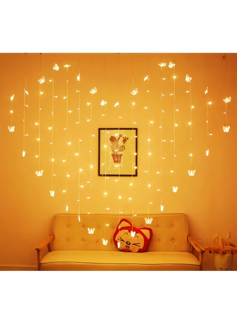 Curtain Lights with Heart Shapes - Image 1