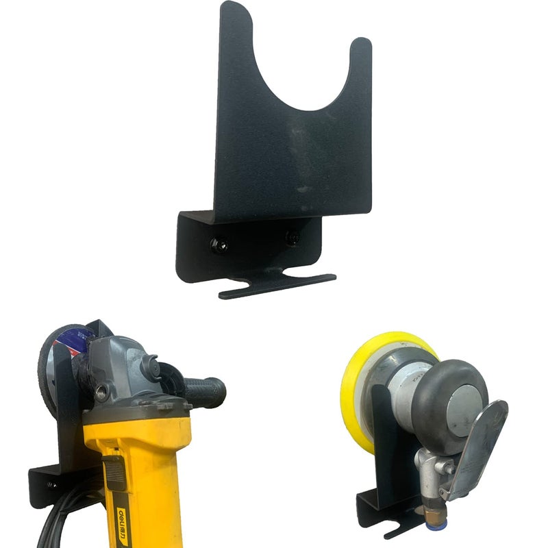 Gijok Angle Grinder Holder Tool Wall mount Bracket for 5inch Grinder 1pc Impact Wrench Wall Holder Angle Grinder Storage Rack for Angle Grinders Cutters Polishers etc