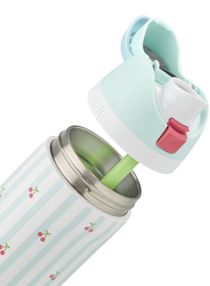 A stainless steel insulated water bottle with a straw. This 32 Oz insulated water bottle can keep the water warm for 24 hours without cooling down and is leak-proof - Image 2