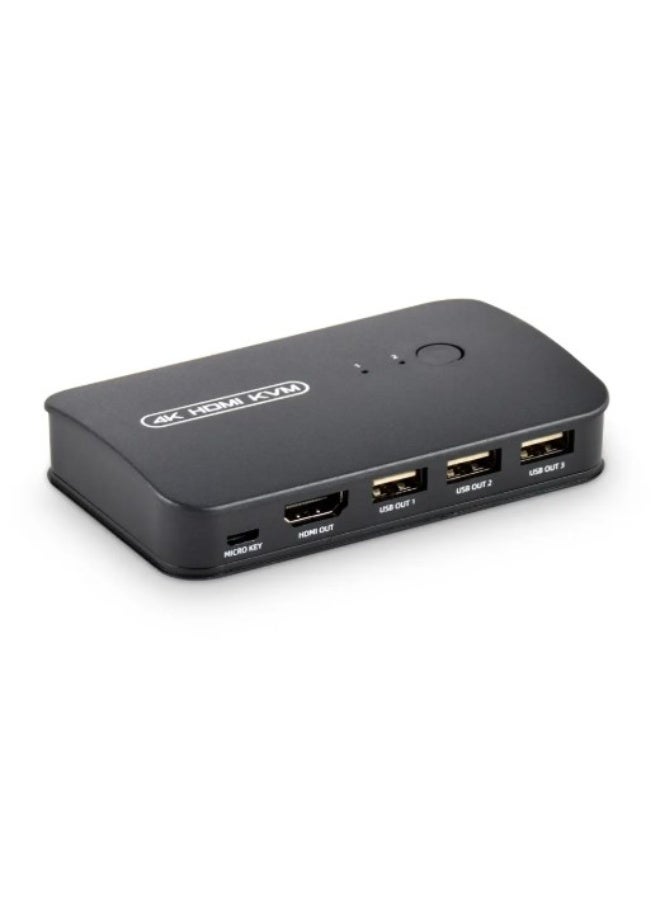 KVM 2Port Switch HDMI HD Video KVM Switch 4k - Image 1