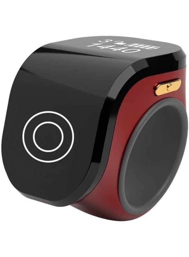 تي بي سون خاتم ذكي بشاشة OLED كبيرة يستخدم كخاتم تسبيح عصري ببطارية قوية وعداد تسبيح مناسب للرجال والنساء للارتداء اليومي أو كهدية - Image 1