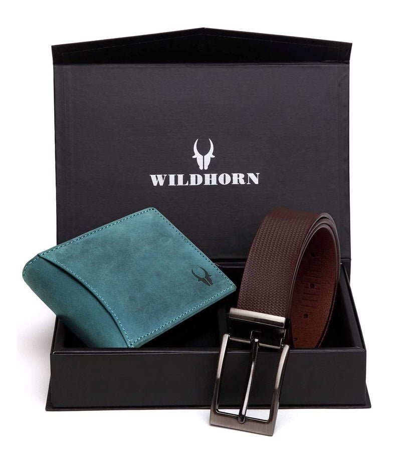 WildHorn Hunter Leather Wallet and Belt Combo Giftset I Gift Hamper for Men - Image 2