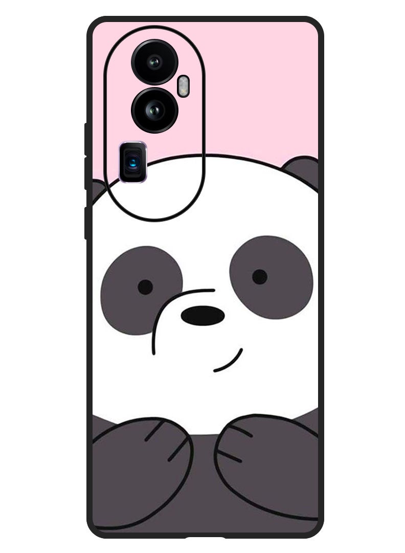 Theodor غطاء واقي مضاد للخدش ومقاوم للصدمات لغطاء بامبر لهاتف أوبو رينو 10 برو بلس باندا مبتسم - Image 1