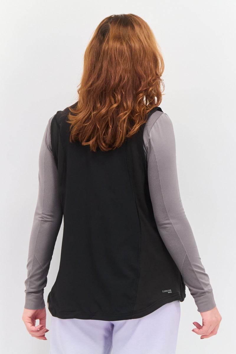 PUMA Women Sportswear Fit Plain Training Vest Jacket, Black - Image 3