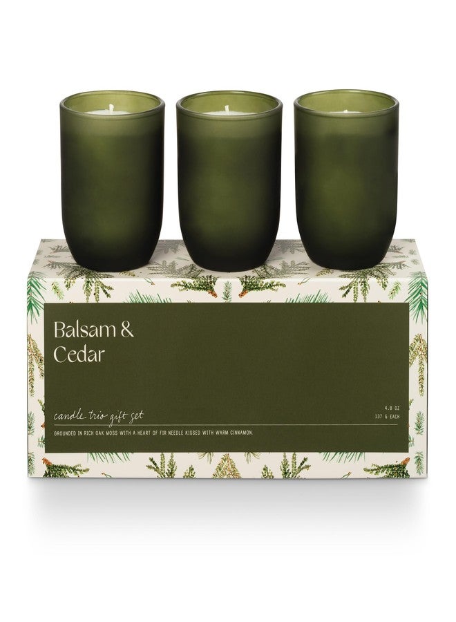 Illume Candle Trio Gift Set, Balsam & Cedar - Image 1