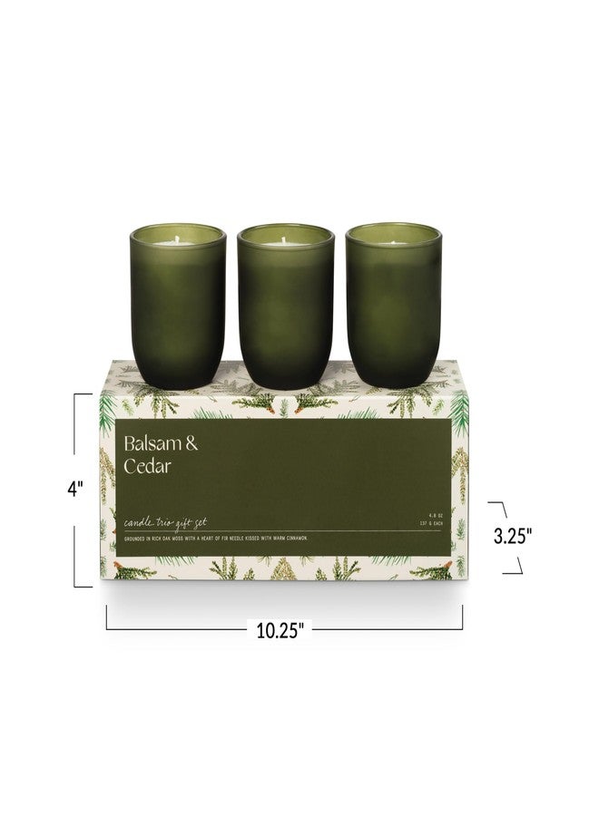 Illume Candle Trio Gift Set, Balsam & Cedar - Image 3