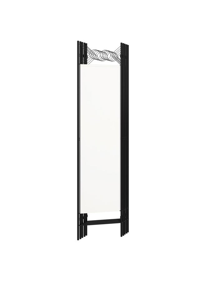 vidaxl 5-Panel Room Divider White 200x180 cm 320707 - Image 2