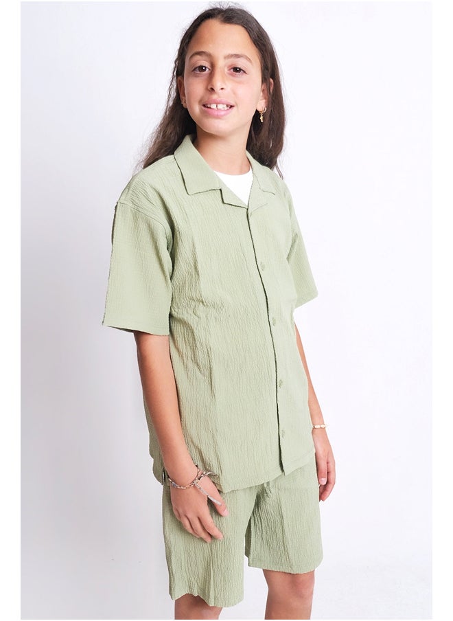 playmore - Mint Green 2-Piece Outfit Set - Image 1