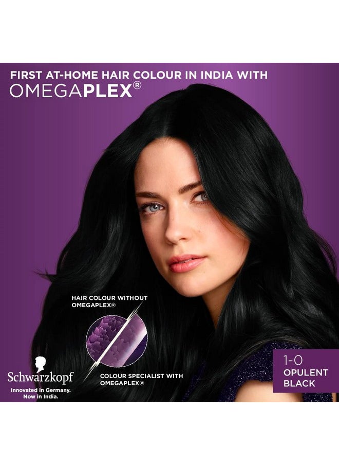 Schwarzkopf - Colour Specialist Permanent Hair Colour, First At-Home Hair Colour With Omegaplex Anti-Breakage Technology, Powered By Hyaluronic Acid For Shinier Hair, 1.0 Opulent Black, 165Ml - Image 1