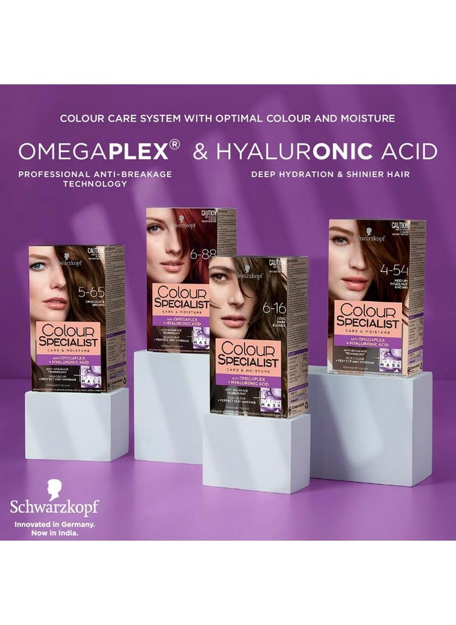 Schwarzkopf - Colour Specialist Permanent Hair Colour, First At-Home Hair Colour With Omegaplex Anti-Breakage Technology, Powered By Hyaluronic Acid For Shinier Hair, 1.0 Opulent Black, 165Ml - Image 1