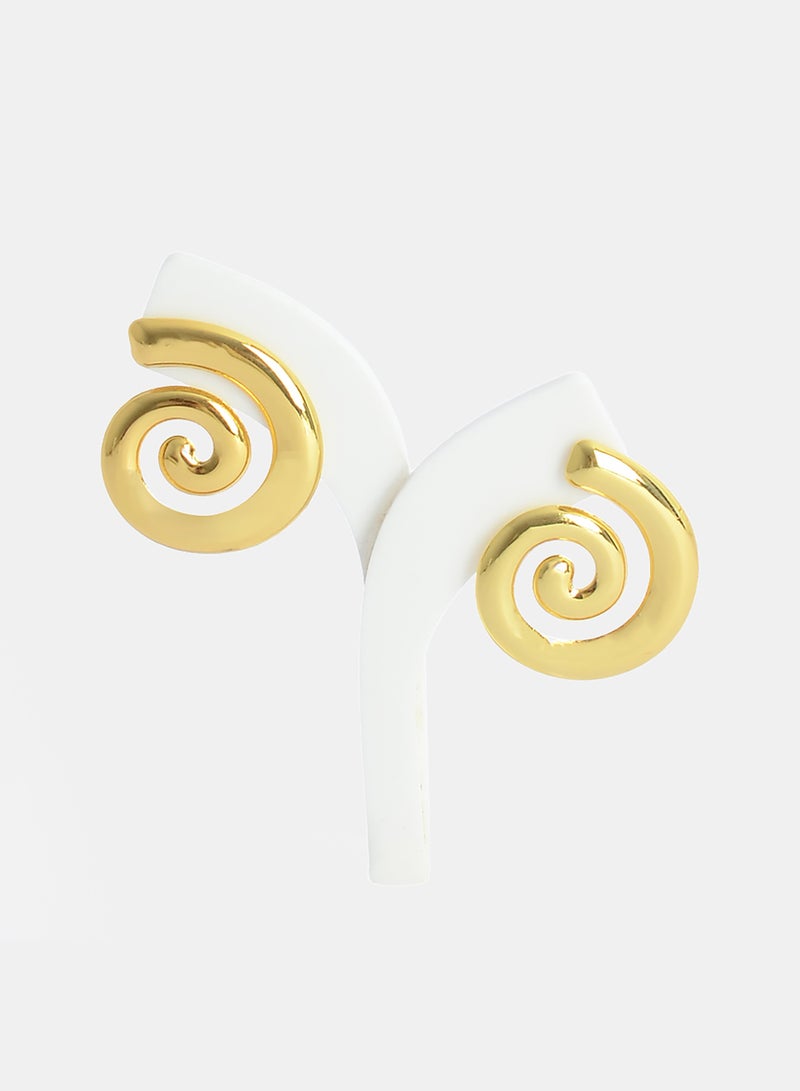Akher el Ankoud Large Spiral Hoop With A Screw - Distinctive Women'S Earrings - Image 1