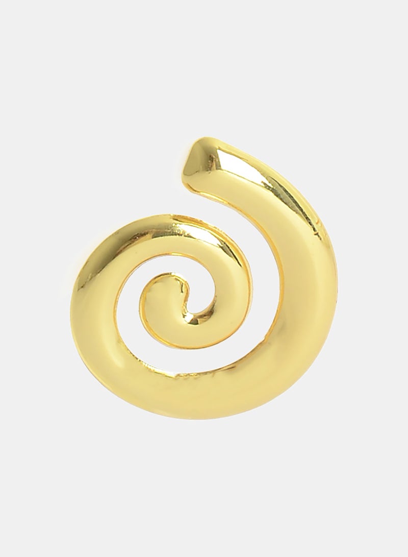 Akher el Ankoud Large Spiral Hoop With A Screw - Distinctive Women'S Earrings - Image 2