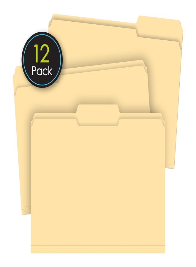iScholar Manila File Folders, Letter Size, 12 Pack (31012) - Image 2