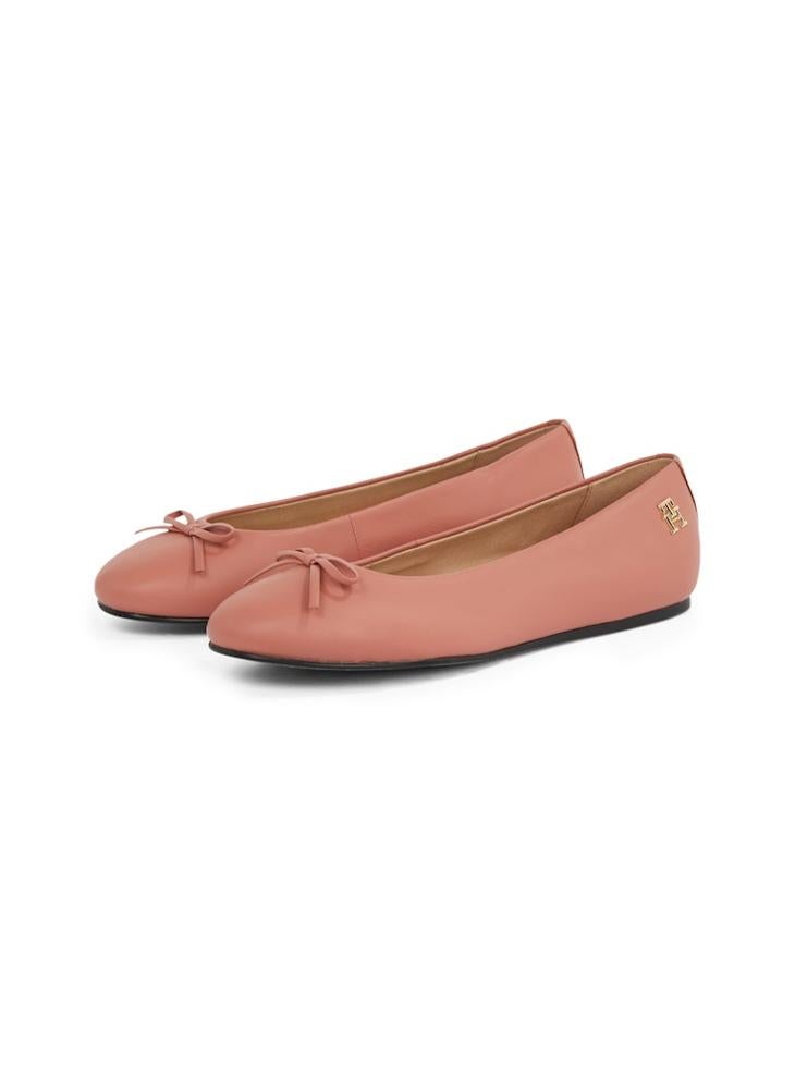 TOMMY HILFIGER Logo  Bow Detail Ballerina  - Image 3
