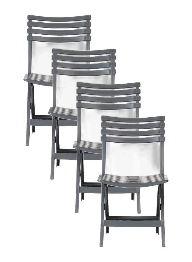 Cosmoplast Folding Camping Chair (Pack of 4)  - Image 1