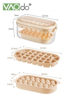 4PCS Ice Cube Tray with Lid and Bin 54 Compartments Ice Cube Trays With Ice Scoop Airtight Anti-BPA Ice Cube Molds BPA Free Stackable Spill-Proof DIY Ice Cube Molds Brown - pzsku/Z06C3F3C92978883F472FZ/45/_/1688463687/a786a321-6b83-422f-a9ae-cfaedad1a11f