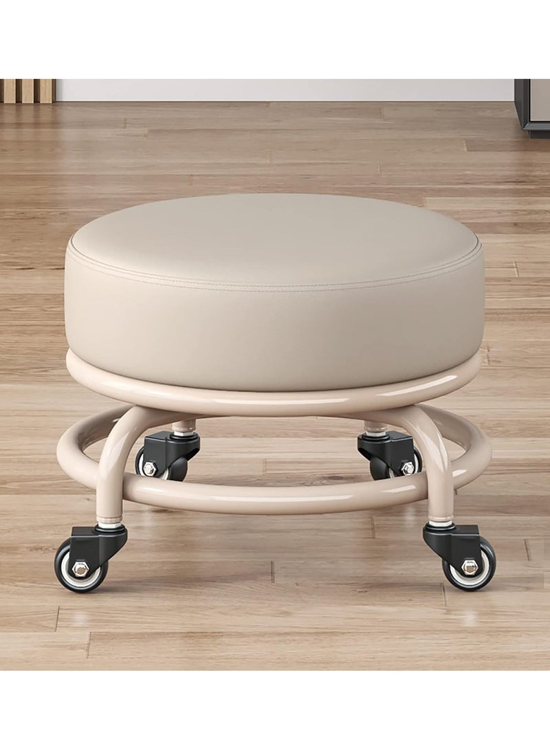 DubaiGallery Multifunction Low Rolling Stool, Movable Wheel Stool Chair, Low Roller Seat Stools for Home Office Fitness  - Image 1