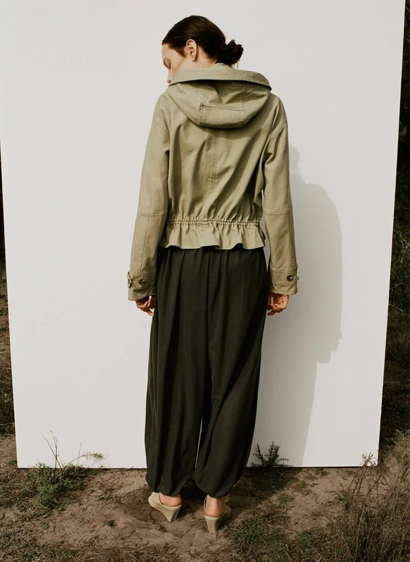 MANGO Mid-rise harem pants