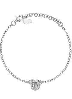 Disney "Official" Minnie Mouse ID Bracelet in 18k Sterling Silver