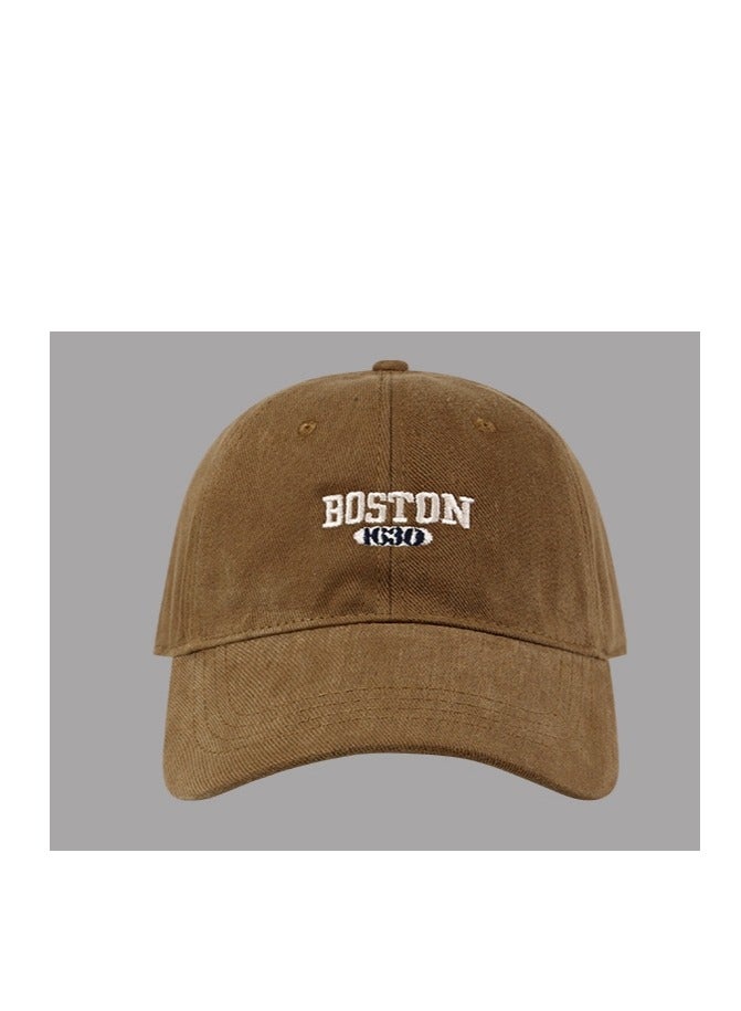 قبعة شمسية كبيرة الحجم للجنسين تنفسية صيفية قبعة بيسبول جينجر بوسطن