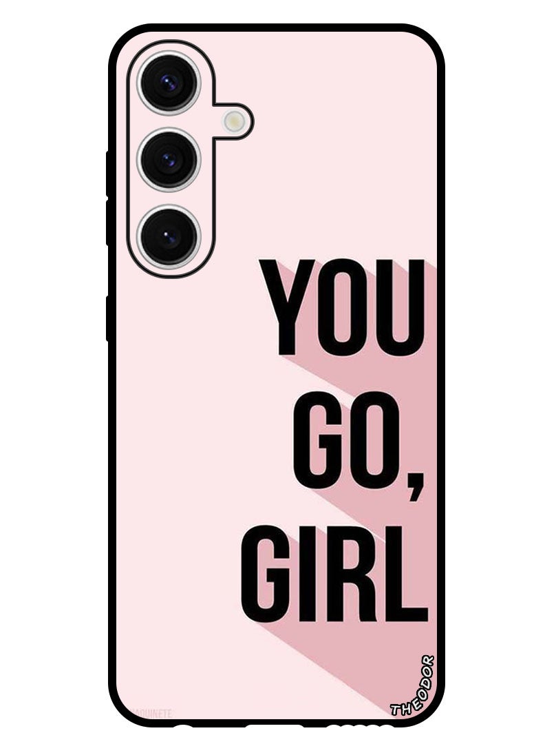 Theodor Protective Case Anti Scratch Shock Proof Bumper Cover For Samsung Galaxy S24 You go girl - Image 1