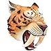 Gemini&Genius GeminiGenius SaberToothed Tiger Hand Puppet SaberToothed Wild Animal Puppets Toys Soft Rubber Realistic Action Figure Toys Role Play Storytelling and Play Games for KidsYellow - Image 4