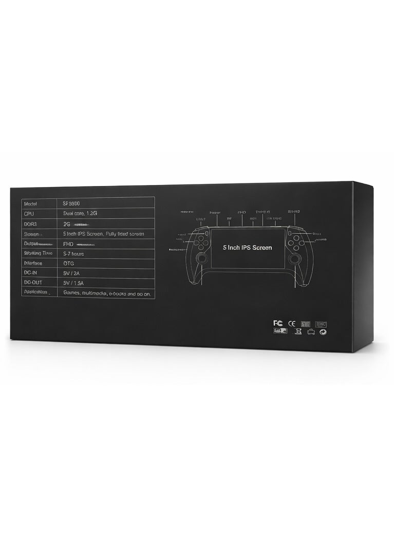 جهاز ألعاب محمول SF3500 بشاشة IPS مقاس 5 بوصات، إخراج FHD، تصميم عصا تحكم مزدوجة، جهاز ترفيه محمول - Image 4