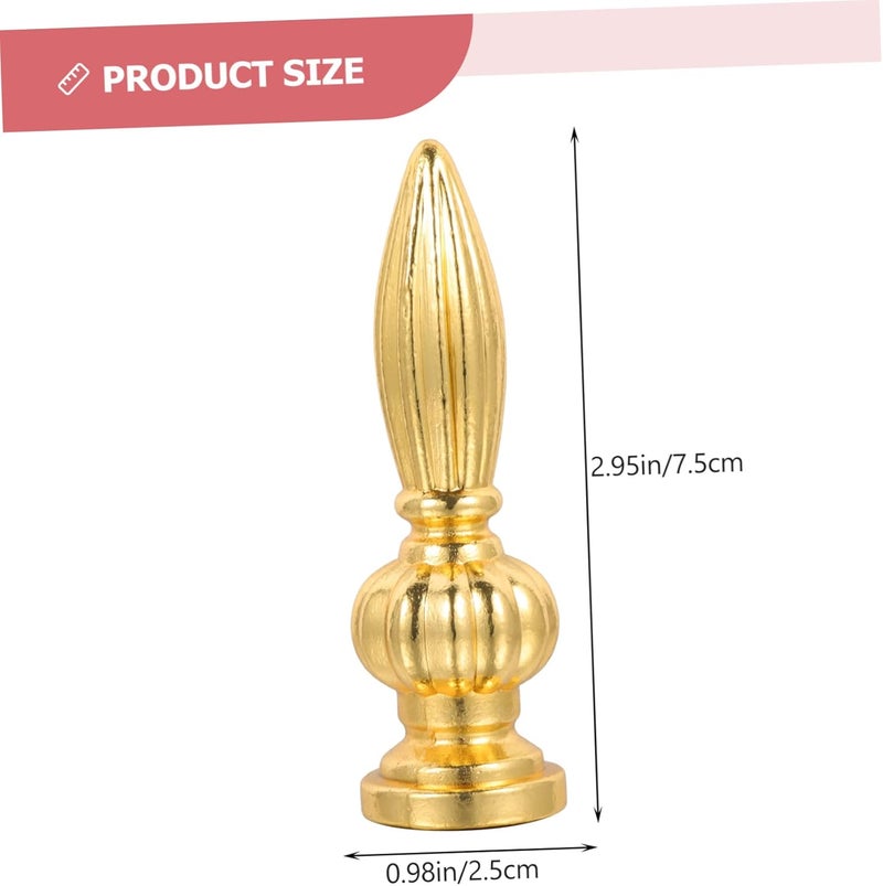 DOITOOL Vintage Lamp Finials Set of 4 Zinc Alloy Lamp Finial Knobs Decorative for - Image 2