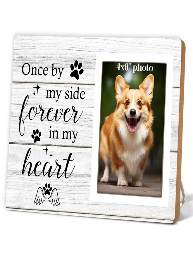 Itsoly Memorial Picture Frame, Dog and Cat Memorial Photo Frame, Pet Memorial Gifts Photo Frame for Loss of Pet Sympathy Keepsake Gifts, Forever In My Heart - Image 1