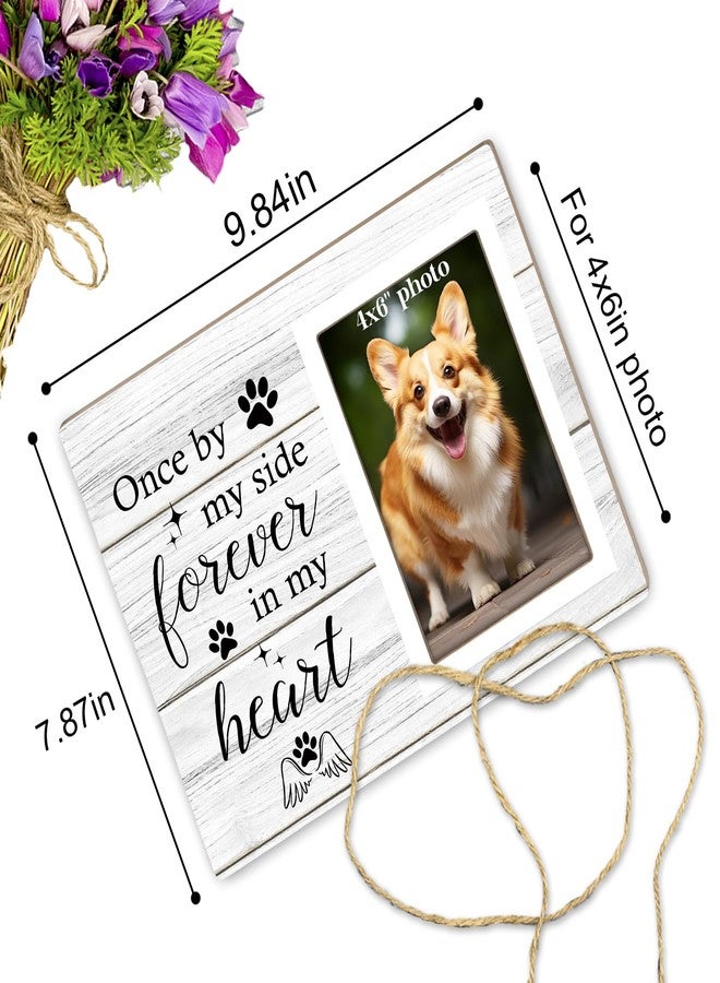 Itsoly Memorial Picture Frame, Dog and Cat Memorial Photo Frame, Pet Memorial Gifts Photo Frame for Loss of Pet Sympathy Keepsake Gifts, Forever In My Heart - Image 2