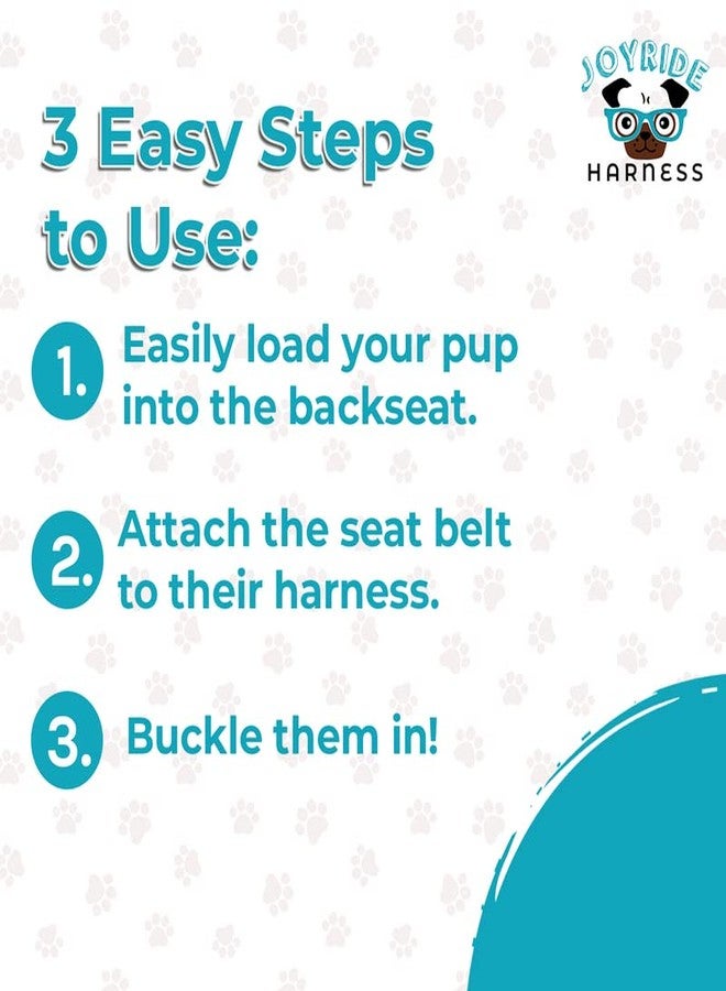 Joyride Harness Dog Safety Seat Belt - 23.5 x 1 in, Adjustable Car Safety Buckle, Thick Heavy Duty Nylon, Secure and Convenient Vehicle Latch, Variety of Colors Available - Image 3