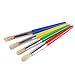 VEYLIN 4 Pcs Spill Proof Paint Cups and 4 Color Hog Bristle Paint Brushes with Handles for Kids - Image 3