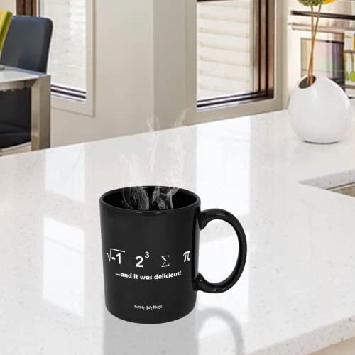 Funny Guy Mugs I Ate Some Pi and It Was Delicious Ceramic Coffee Mug - 11oz - Ideal Funny Coffee Mug for Women and Men - Hilarious Novelty Coffee Cup with Witty Sayings - Image 2