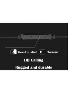 MMG Earphones Wired In-Ear headphones wired Earbuds 3.5mm Jack headphones Noise Isolating Earbuds With Microphone remote control Compatible with I Android Tablets and More AUX device  - Image 2