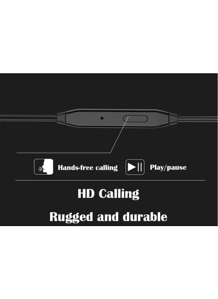 MMG Earphones Wired In-Ear headphones wired Earbuds 3.5mm Jack headphones Noise Isolating Earbuds With Microphone remote control Compatible with I Android Tablets and More AUX device  - Image 2