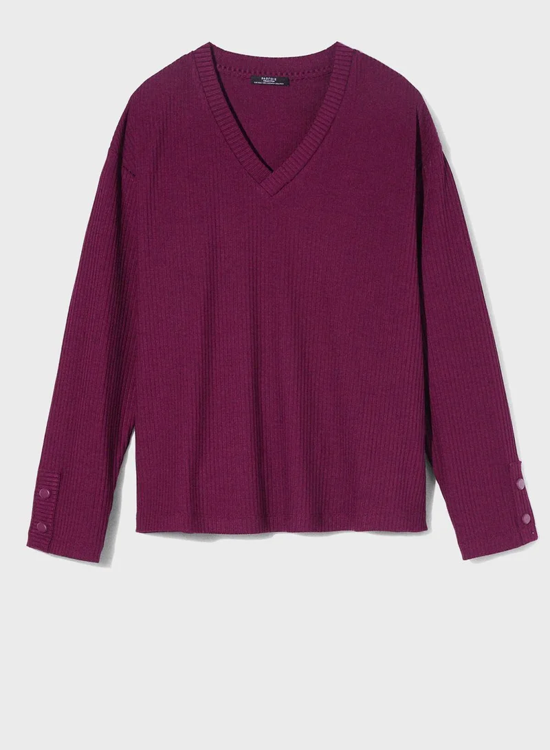 PARFOIS V Neck T-Shirt